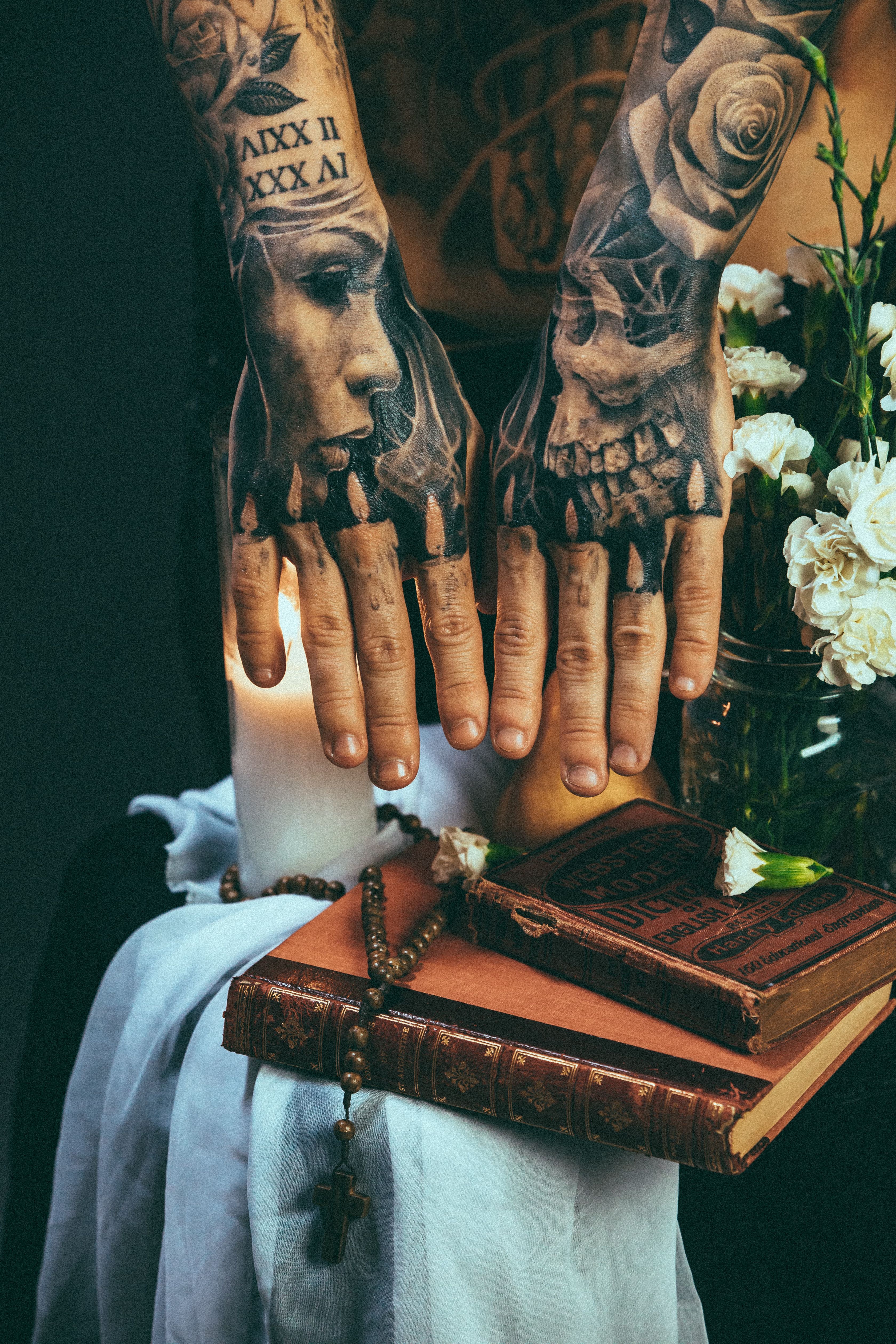 Visual of my Hand Tattoos by Jak Connolly  Lead The Followers