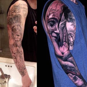 Tattoo removal of a full sleeve is it possible Photos